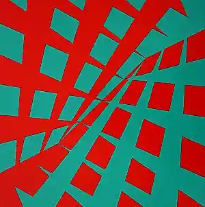 Peter Struycken - zeefdruk: geometrisch abstract (1966) kopen? Bied vanaf 250!