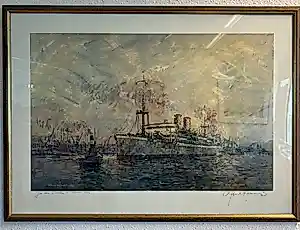 Paul Kerrebijn - Nieuw Holland KPM , naar origineel, gesigneerd. kopen? Bied vanaf 100!