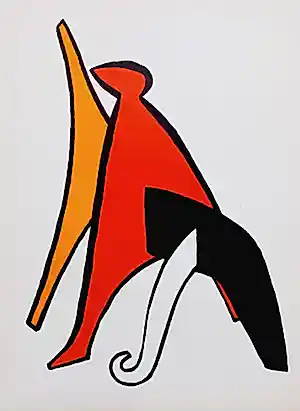 Alexander Calder - Stabile, originele litho (1963) kopen? Bied vanaf 75!