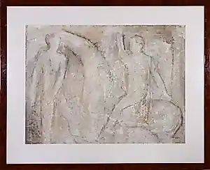 Gerard Princee - Gemengde techniek, Figuren op paard - Ingelijst kopen? Bied vanaf 150!