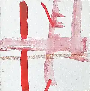 Paul Louis van den Bergh - Acryl op canvas - “Red Zone 16.9” - Gesigneerd. kopen? Bied vanaf 100!