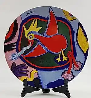 Corneille - Bord/schaal 'Vuurvogel' kopen? Bied vanaf 20!
