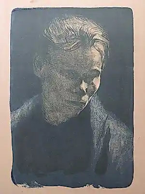 Kathe Kollwitz - Arbeidersvrouw met blauwe sjaal. kopen? Bied vanaf 499!