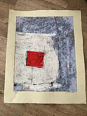 Frank Ermschel - Zeefdruk op geschept papier kopen? Bied vanaf 30!