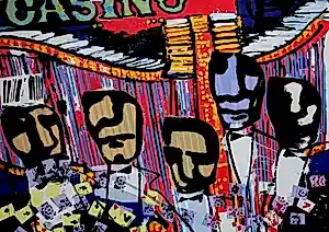 Herman Brood - zeefdruk: Casino kopen? Bied vanaf 450!