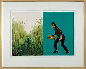 Erlend Steiner Lovisa - Gouache op papier, Waarheen? - Ingelijst kopen? Bied vanaf 150!