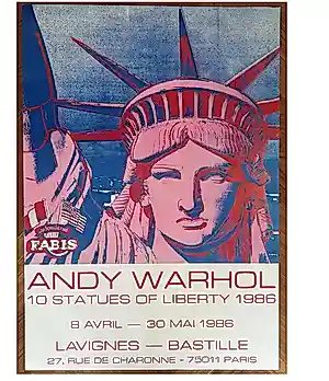 Andy Warhol - Offset-litho Affiche 10 STATUES OF LIBERTY uit 1986 kopen? Bied vanaf 55!