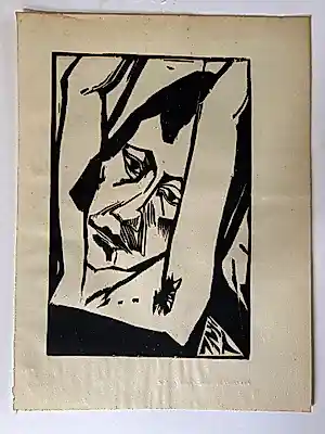 Erich Heckel - Mädchenkopf kopen? Bied vanaf 175!