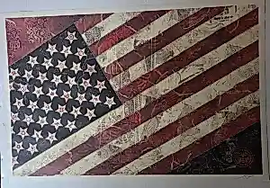 Shepard Fairey - Mayday. Vlag. kopen? Bied vanaf 100!
