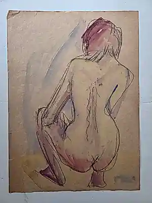 Rob Aussen - 2x Naakt. Portret vrouw. kopen? Bied vanaf 45!