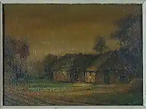 Antonius Vorstermans - BOERDERIJZICHT / OLIEVERF PANEEL / 42x55cm / SIG / KADER / 1930 kopen? Bied vanaf 45!