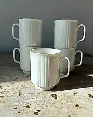 Rosenthal - Set van 5 Rosenthal Studio-Line Porcelain Noire mokka kopjes kopen? Bied vanaf 50!