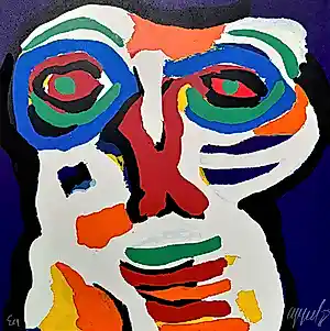 Karel Appel - De Indiaan, zeefdruk kopen? Bied vanaf 1250!
