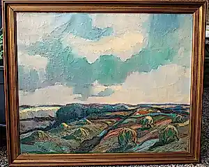 Jan Murk de Vries - Terschelling (Oosterend) 1946 - olieverfschilderij kopen? Bied vanaf 195!