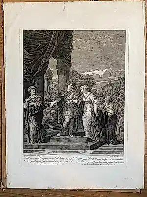 Robert Anglada - Caesar putting away Pompeia, receives Calpurnia as his Wife kopen? Bied vanaf 80!