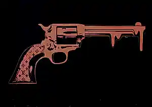 Death NYC - Zeefdruk: Gun drip, red - 2013 kopen? Bied vanaf 60!