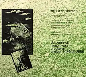 Michael Berkhemer - proefdruk voor tentoonstellingsdrukwerk Galerie De Berenkuil, Breukelen kopen? Bied vanaf 20!