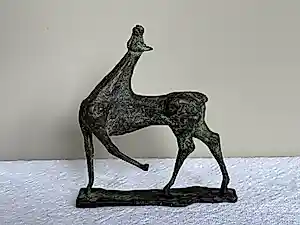 Piet van Heerden - Gepatineerd bronzen sculptuur “Paardje” kopen? Bied vanaf 300!