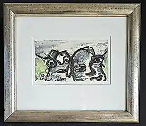 Lotti van der Gaag - Abstracte cobra compositie kopen? Bied vanaf 550!