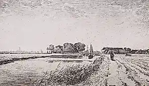 Ids Wiersma - Harlinger Trekvaart bij Ritsumazijl, ets (1907) kopen? Bied vanaf 250!