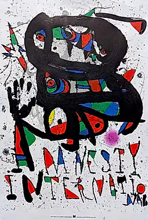 Joan Miro - Amnesty International, lithografisch affiche (1977) kopen? Bied vanaf 50!