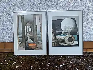 Heinz Otto Müller-Erbach - Hein Otto Müller (HOM) – Set of 2 Abstract Art Prints (1975) – Signed & Numbe... kopen? Bied vanaf 100!