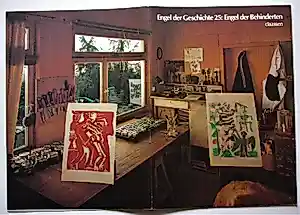 Helmut Andreas Paul Grieshaber - ENGEL DER GESCHICHTE 25 . " ENGEL DER BEHINDERTEN " 1981 kopen? Bied vanaf 200!