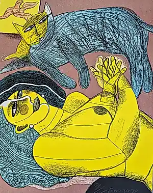 Corneille - litho 54/125, gesigneerd m.o. - 1988 kopen? Bied vanaf 199!