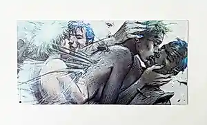 Enki Bilal - "Tu m'aimes, tu m'aimes..." uit "32 Décembre" High-quality offset printing kopen? Bied vanaf 45!