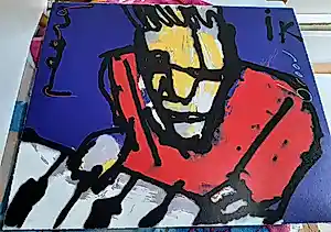 Herman Brood - Zeefdruk, titel, " IK (zelfportret)" kopen? Bied vanaf 400!