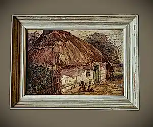 Victor De Buck - Omstreeks 1910 geschilderd olieverf "Boerderij in Bladel Brabant" kopen? Bied vanaf 74!