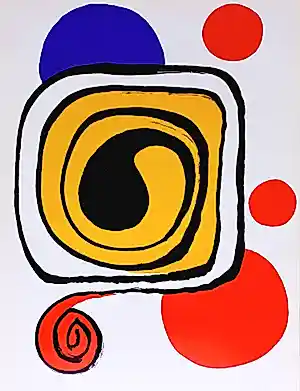 Alexander Calder - Abstracte compositie, originele litho (1971) kopen? Bied vanaf 75!