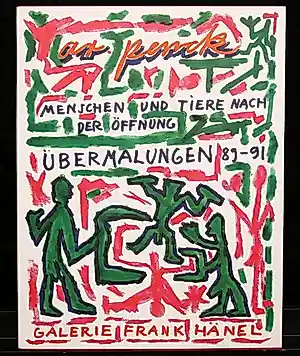 A.R. Penck - "Mensen en dieren na de opening - overschilderingen 1989-1991”. kopen? Bied vanaf 35!