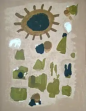 Roger Bissiere - Abstracte compositie - 1964 - Originele lithografie - Mourlot kopen? Bied vanaf 70!