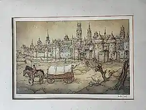 Anton Pieck - Voor de poorten van Brugge kopen? Bied vanaf 179!