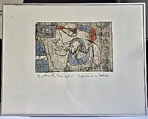 Anton Heyboer - Originele ingekleurde ets (1985) – Épreuve d'Artiste (E.A.) kopen? Bied vanaf 150!