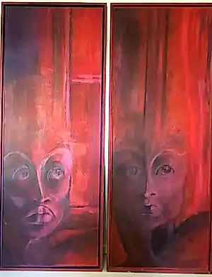 Paula Kouwenhoven - Tweeluik Maurice II & III GROOT: 166x132cm (2 delen) kopen? Bied vanaf 173!