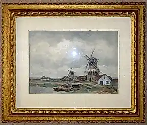 Willem Rip - Molens in landschap kopen? Bied vanaf 325!