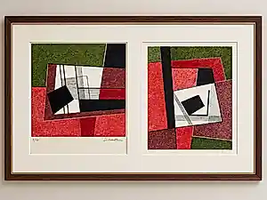 Jacqueline Debutler - 2 Lithographies kopen? Bied vanaf 125!