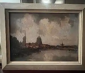 Aris Knikker - Arie knikker (1887-1962) Hollands stadsgezicht kopen? Bied vanaf 200!