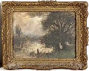 Gerardus Johannes Roermeester - Landschap met ven kopen? Bied vanaf 50!