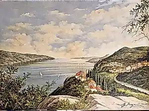 Giancarlo Borgia - "Lago di Garda" - Large Original Oil on Canvas with Artist Authentication kopen? Bied vanaf 70!