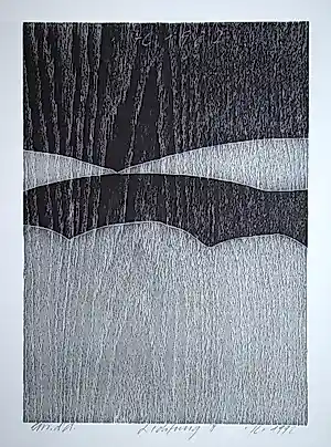 Franz Eggenschwiler - Clearing II, 1992 - Originele houtsnede, handgesigneerd kopen? Bied vanaf 70!