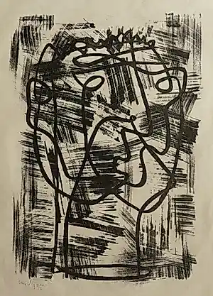 Koos van Vlijmen - Abstracte compositie 1952 kopen? Bied vanaf 30!