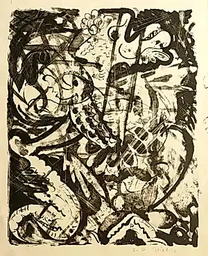 Piet van Stuivenberg - Abstracte compositie 1952 kopen? Bied vanaf 30!