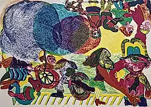 Jacqueline de Jong - gesigneerde litho – prent 190 kopen? Bied vanaf 20!