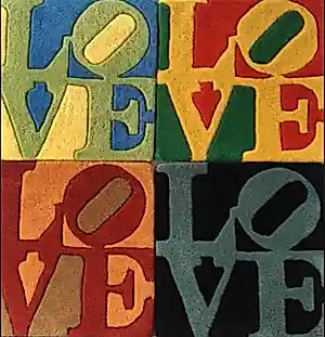 Robert Indiana - Four Seasons Love kopen? Bied vanaf 800!