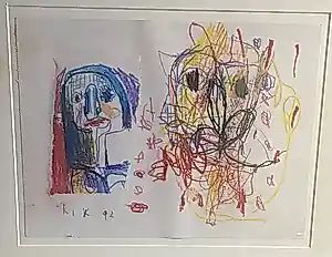 Rik van Iersel - zonder titel - 1992 - collage / gemengde techniek op papier - 28 x 38 cm kopen? Bied vanaf 90!