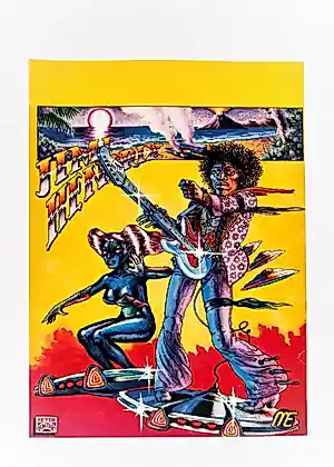Peter Pontiac - "Jimi Hendrix - Meet You in the Next World" Premium Glossy photo paper. verkocht voor € 35!