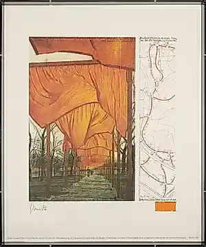 Christo - The Gates New York - Gesigneerd & Originele stof - in Swiss hand-made case kopen? Bied vanaf 980!
